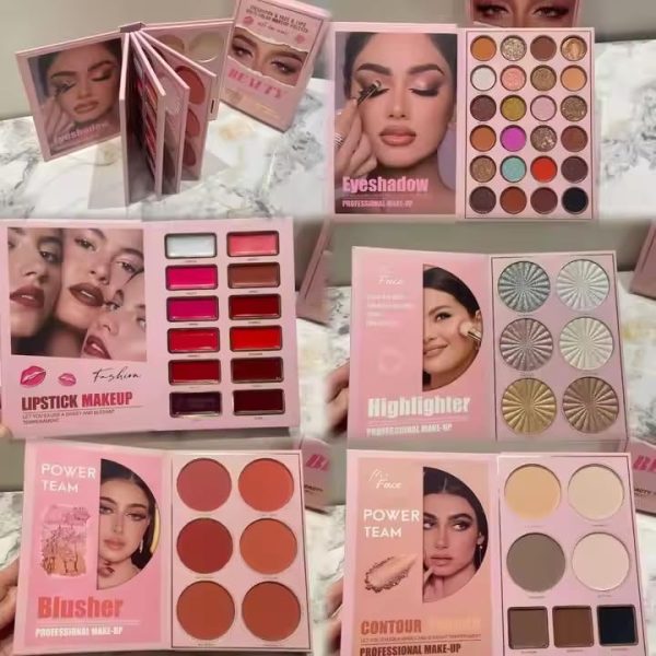 SKINPLUS Multipurpose 5 in 1 makeup book Eyeshadow & FACE & LIPS MULTI - COLOR MAKEUP PALETTE All in one makeup book palette (Beauty eyes all in one)