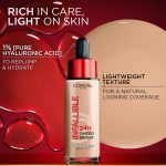 L’Oréal Paris Infallible 24H Tinted Serum Foundation, Light-weight Coverage, Dewy & Radiant Finish, Transfer-proof, 30ml - Image 4