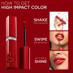 L'Oréal Paris Infallible Laque Resistance Lacquer-Like Shine Finish. 16H longwear lacquer lipstick. High-impact color, zero transfer - 550 Noir Cherry, 4ml - Image 6